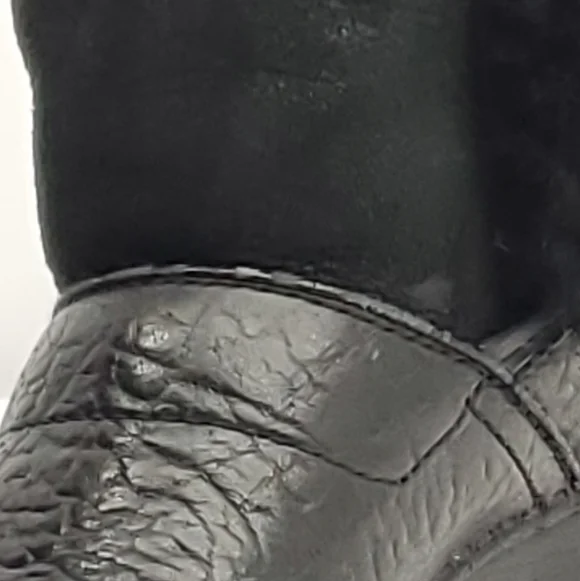 DANSKO Womens Black Finley Shearling Leather Winter Clog Boots Size 7 - Picture 11 of 13